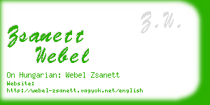 zsanett webel business card